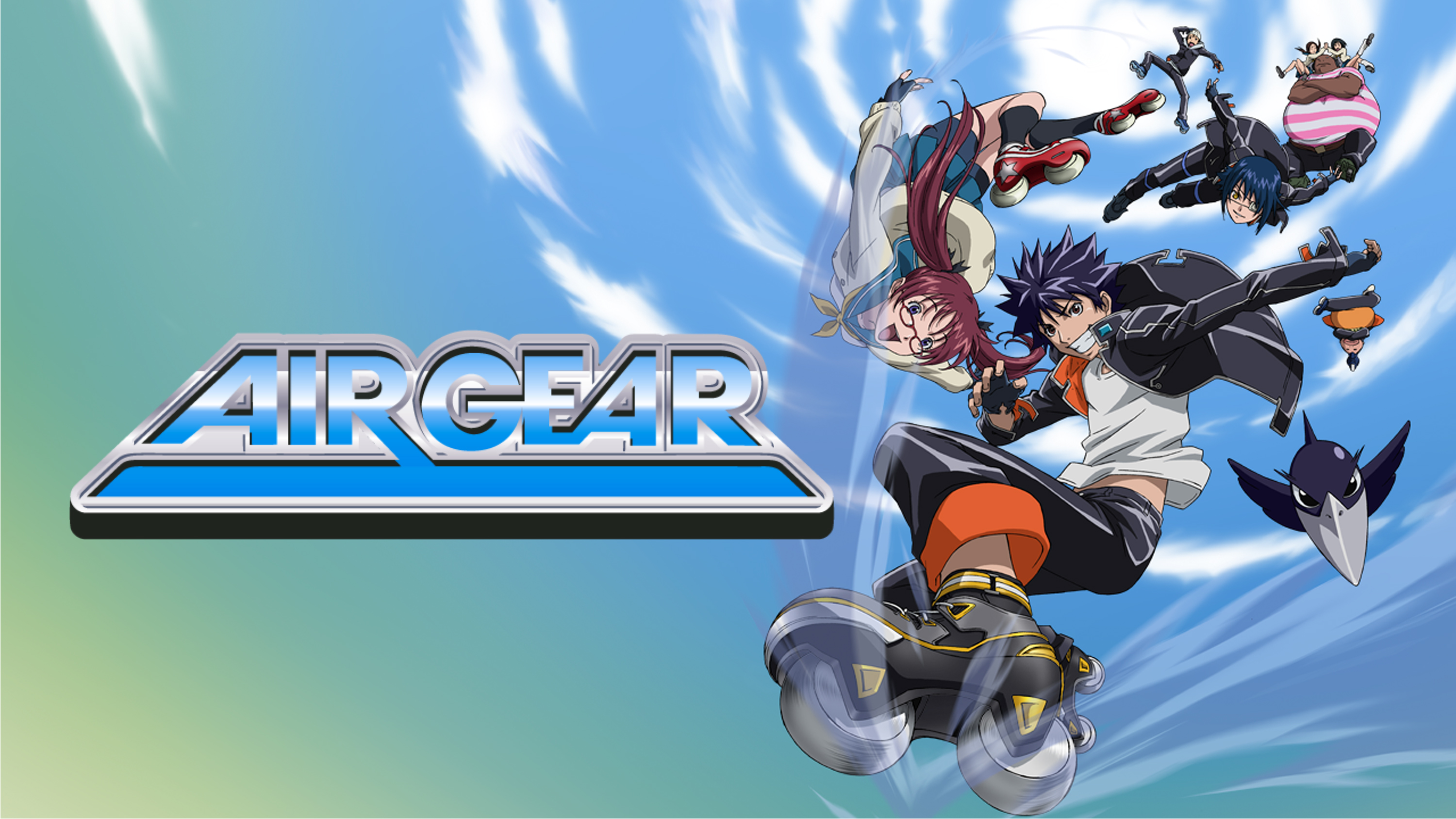 Air Gear is a shōnen manga written and illustrated by Ito Oh Great Ōgure. Air Gear revolves around the life of Itsuki Minami Ikki or Crow, also known as Baby Face, Lil (and Little) Crow, and his friends. The story follows their use of Air Gear, an in-universe invention derived from inline skates. Initial sections of the plot carries out the introduction of characters that eventually join Ikki. As the story progresses, it focuses on their roles as Storm Riders and their quest to be on the top of the Trophaeum Tower. The pinnacle that all Storm Riders hope to reach. Air Gear won the 2006 Kodansha Manga Award in the shōnencategory. The series concluded on May 28, 2012 with Chapter 357, but was continued with a new chapter. At the end of Chapter 358, the author of the manga told readers to look forward to more Air Gear.
