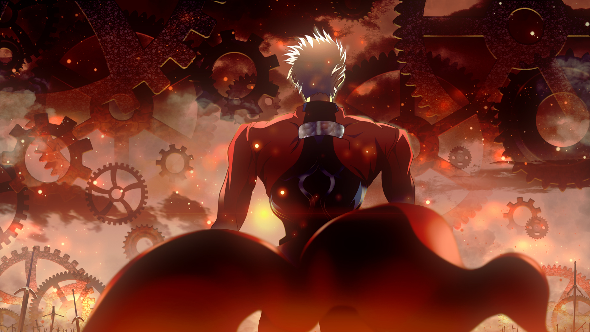 After a mysterious inferno kills his family, Shirou is saved and adopted by Kiritsugu Emiya, who teaches him the ways of magic and justice.One night, years after Kiritsugu's death, Shirou is cleaning at school, when he finds himself caught in the middle of a deadly encounter between two superhumans known as Servants. During his attempt to escape, the boy is caught by one of the Servants and receives a life-threatening injury. Miraculously, he survives, but the same Servant returns to finish what he started. In desperation, Shirou summons a Servant of his own, a knight named Saber. The two must now participate in the Fifth Holy Grail War, a battle royale of seven Servants and the mages who summoned them, with the grand prize being none other than the omnipotent Holy Grail itself.