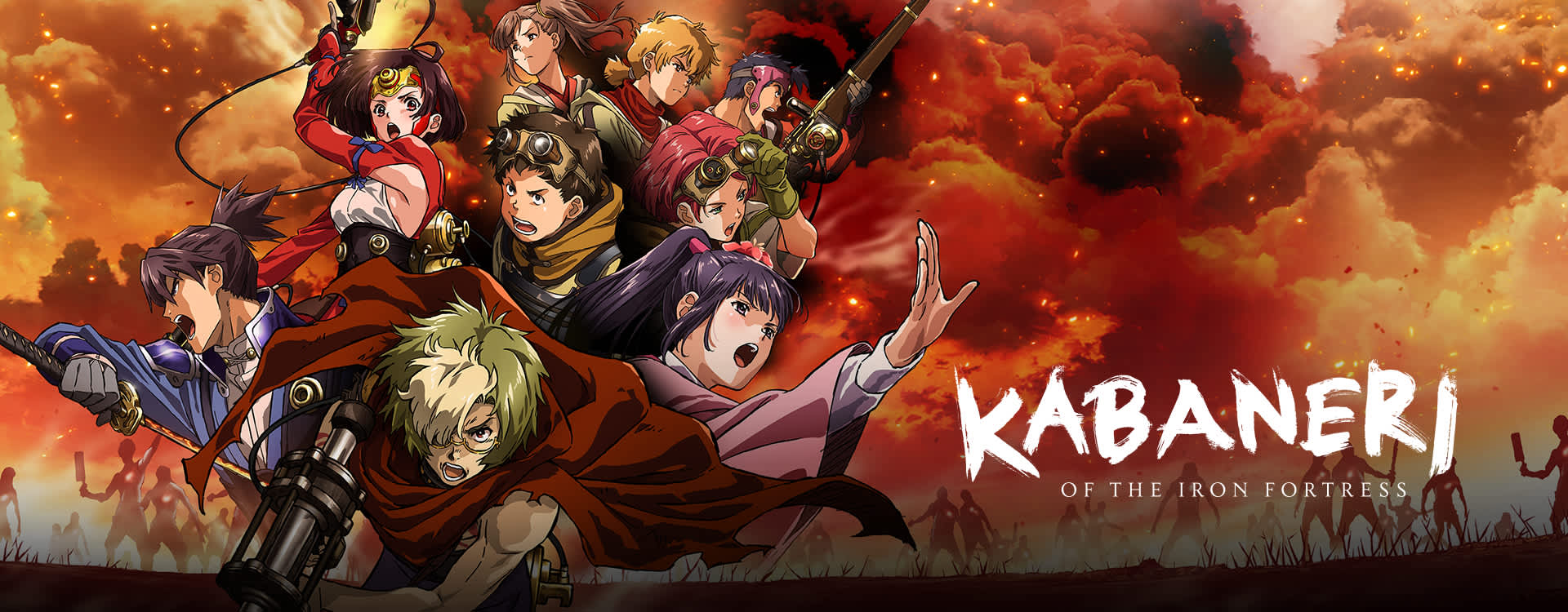 Kabaneri of the Iron Fortress  is an anime series by Wit Studio. The series was directed by Tetsurō Araki and written by Ichirō Ōkouchi, with music by Hiroyuki Sawano and original character designs by Haruhiko Mikimoto. The series premiered on Fuji TVs Noitamina block on April 8, 2016 and ended on June 30, 2016 with a total of 12 episodes.