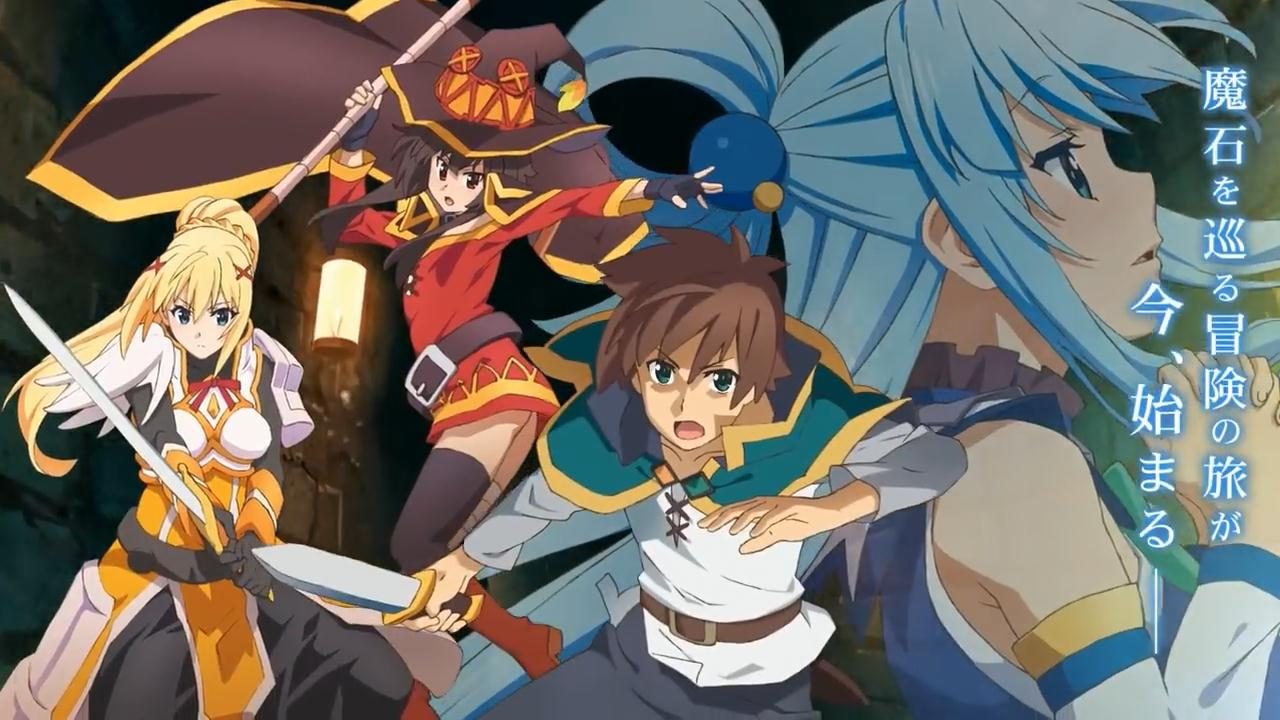 KonoSuba: Gods Blessing on this Wonderful World! is a Japanese light novelseries written by Natsume Akatsuki. The series follows a boy who is sent to a fantasy world following his death, forming a dysfunctional party with a goddess, a wizard, and a crusader to fight against monsters. 