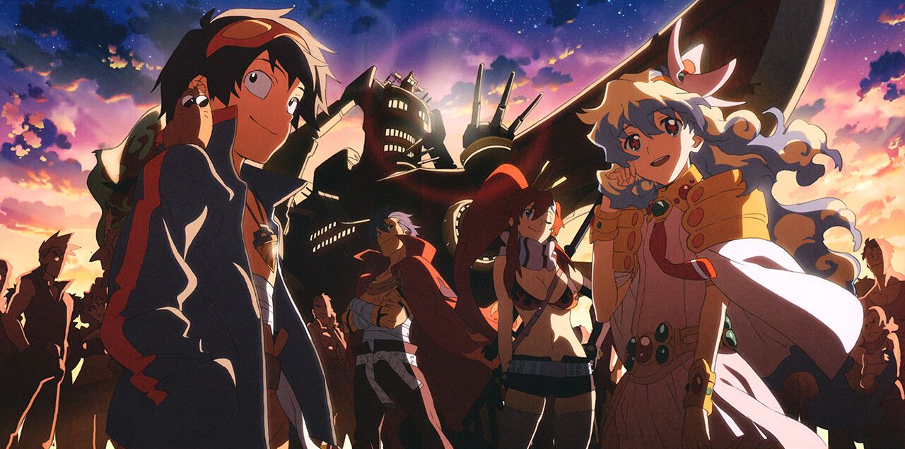 Simon and Kamina were born and raised in a deep, underground village, hidden from the fabled surface. Kamina is a free-spirited loose cannon bent on making a name for himself, while Simon is a timid young boy with no real aspirations. One day while excavating the earth, Simon stumbles upon a mysterious object that turns out to be the ignition key to an ancient artifact of war, which the duo dubs Lagann.